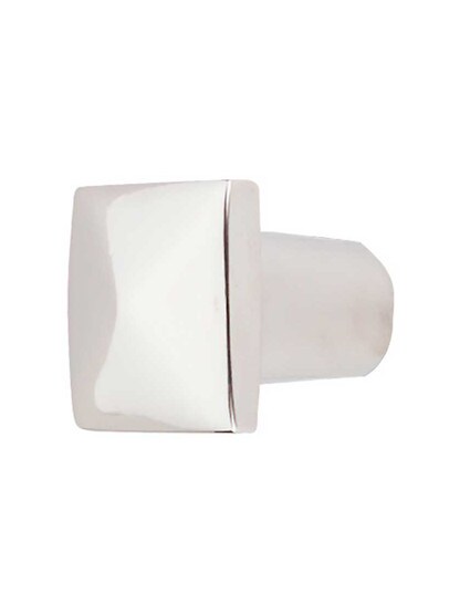 Aspen Knob - 3/4 inch Square in Polished Nickel.
